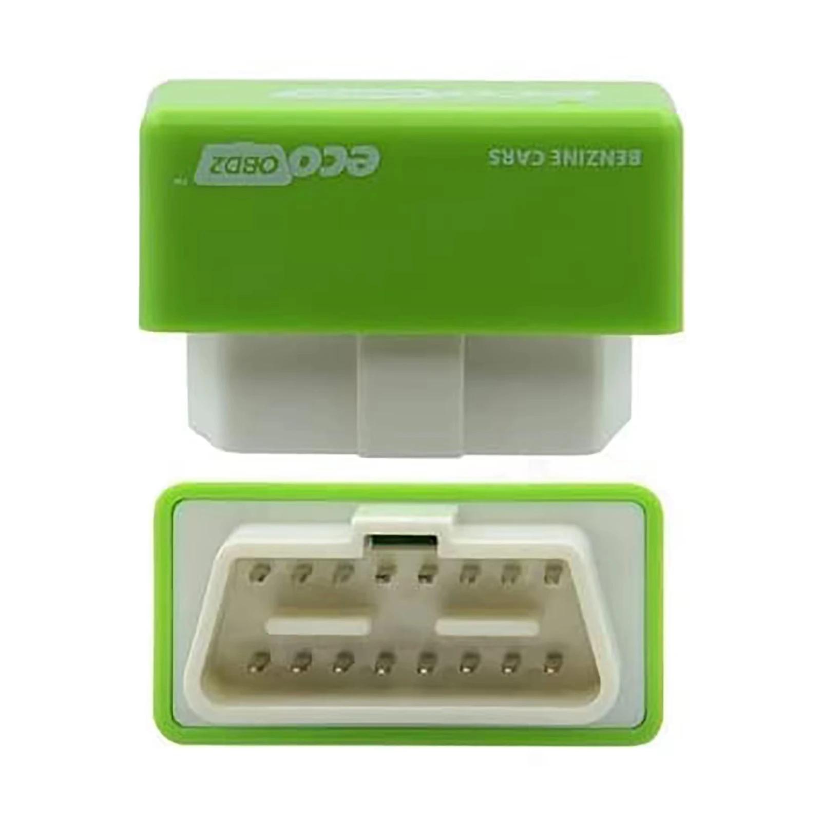 

Профессиональный безопасный экономичный чип-тюнинговый блок Plug & Drive Nitro/Eco OBD2 для бензиновых автомобилей, экономия топлива, больше мощности, 2 цвета зелёный
