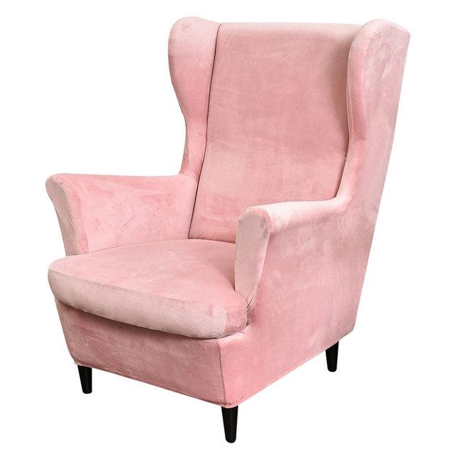 

Оксамитовий чохол на спинку крісла King із похилим рукавом Еластичний чохол для спинки крісла Wing дивана Накидка на спинку крісла Stretch Protector Home Decor 1 Piece