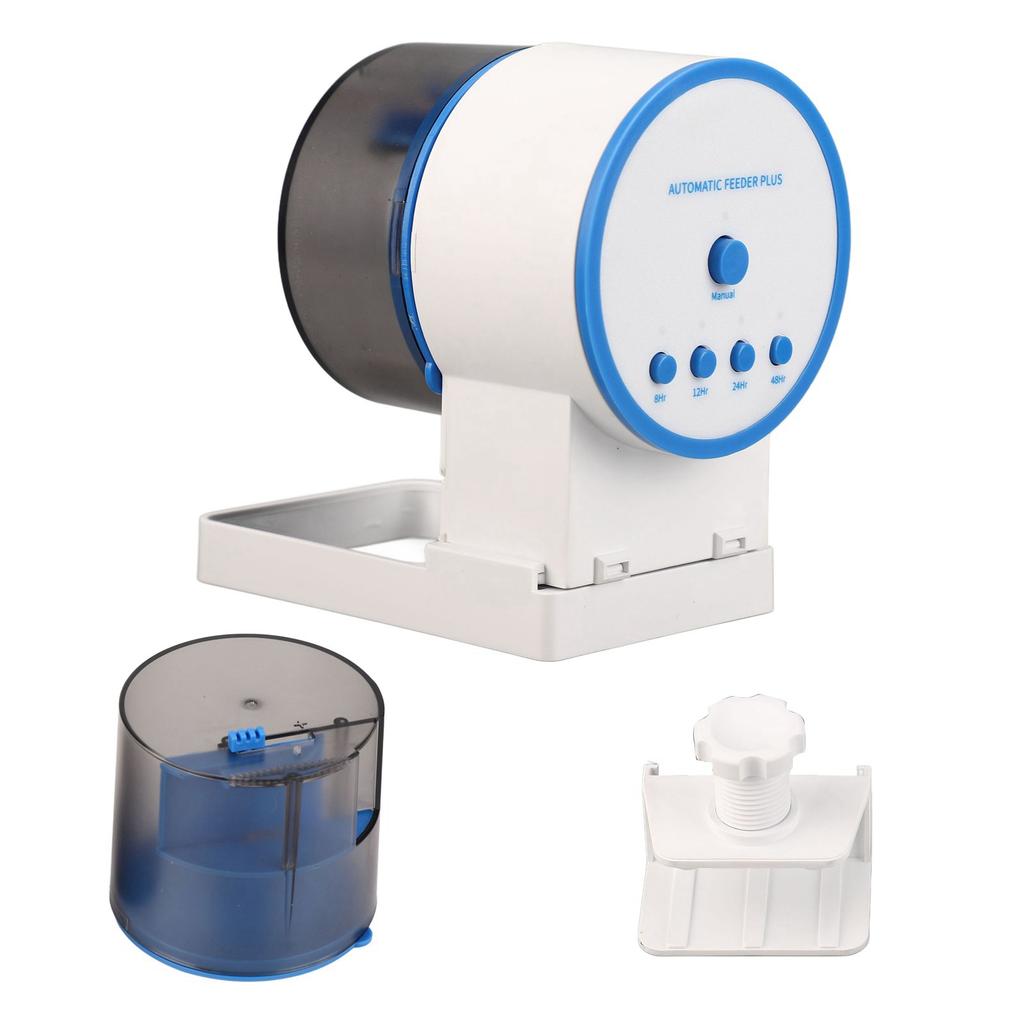 Automatischer Fischfutterspender Batteriebetrieben Einstellbare Zeitschaltung Intelligenz Fischfutterautomat für Fische