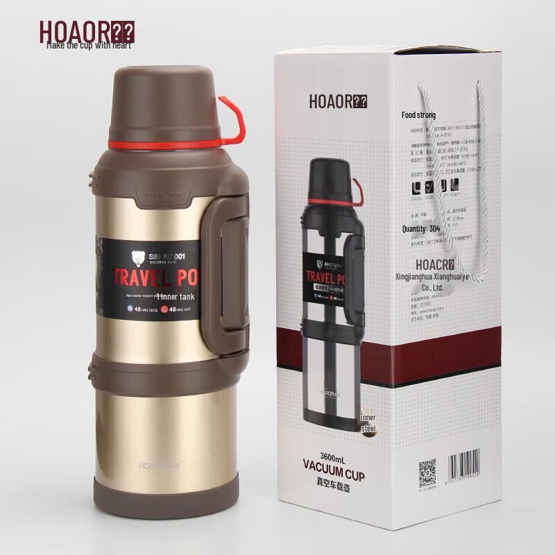 HOAOR Large Capacity Stainless Steel Insulated Outdoor Bottle
