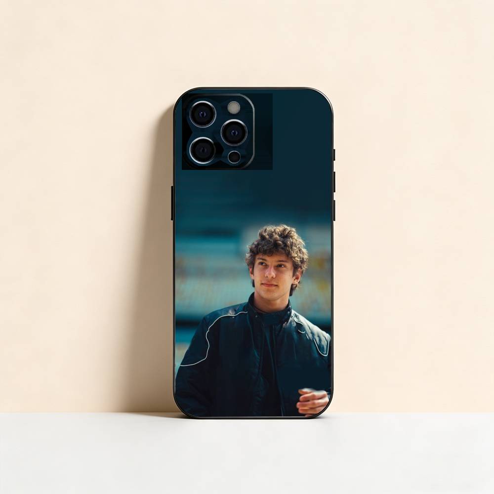 K-Kimi A-Antonelli Bunte Silberne Rückseite Handyhülle Für iPhone 17,16,15,14,13,12,11 Plus,Pro Max,XS,Weiche Silikon Schwarze Hülle
