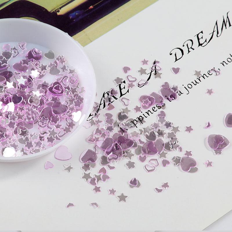 10g(2000Pcs)/Pack Mixed Colors Shape Loose Sequins DIY Nail Craft Jewelry Making, Wedding Decoration Confetti
