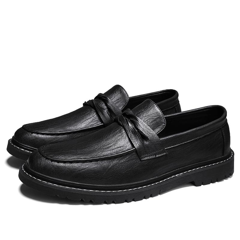 

Модные повседневные мужские мокасины Классические мужские туфли для отдыха на открытом воздухе, для деловых вечеринок, для повседневного офиса, удобные мужские туфли на плоской подошве 44 чёрный