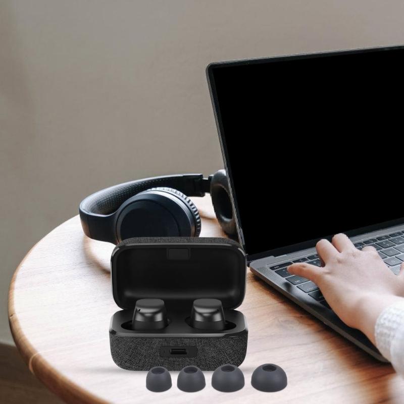 Silicone Ear Tip Wireless Earbuds Case for 4 Neck-mounted Earphones Eartip Anti-Slip Avoid Falling Offs
