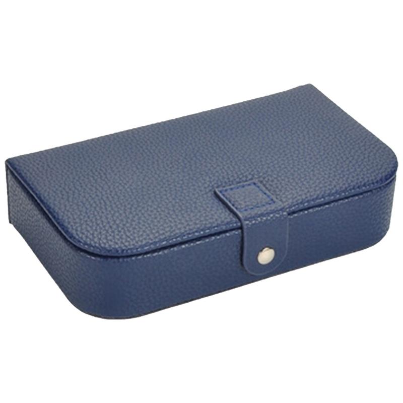 Luxury Jewelry Box Gift Storage Organizer Travel Display Case with Button Leather Jewelry Organizer Wedding Engagement