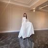 2025 Spring Court Style French White Chiffon Double Layer Princess Evening Gown