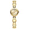 Gedi Women's Retro Waterproof Watch with Smooth Metal Beaded Strap and Exquisite Round Dial.