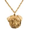 Pug (cabeça) Coleção de Colares com Pingente Art Dog de Fabricação Britânica