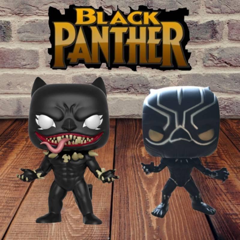 Pop Avengers Black Panther Venom Black Panther Classic Character Commemorative Action Figure Model Toy 10cm, Pvc Material