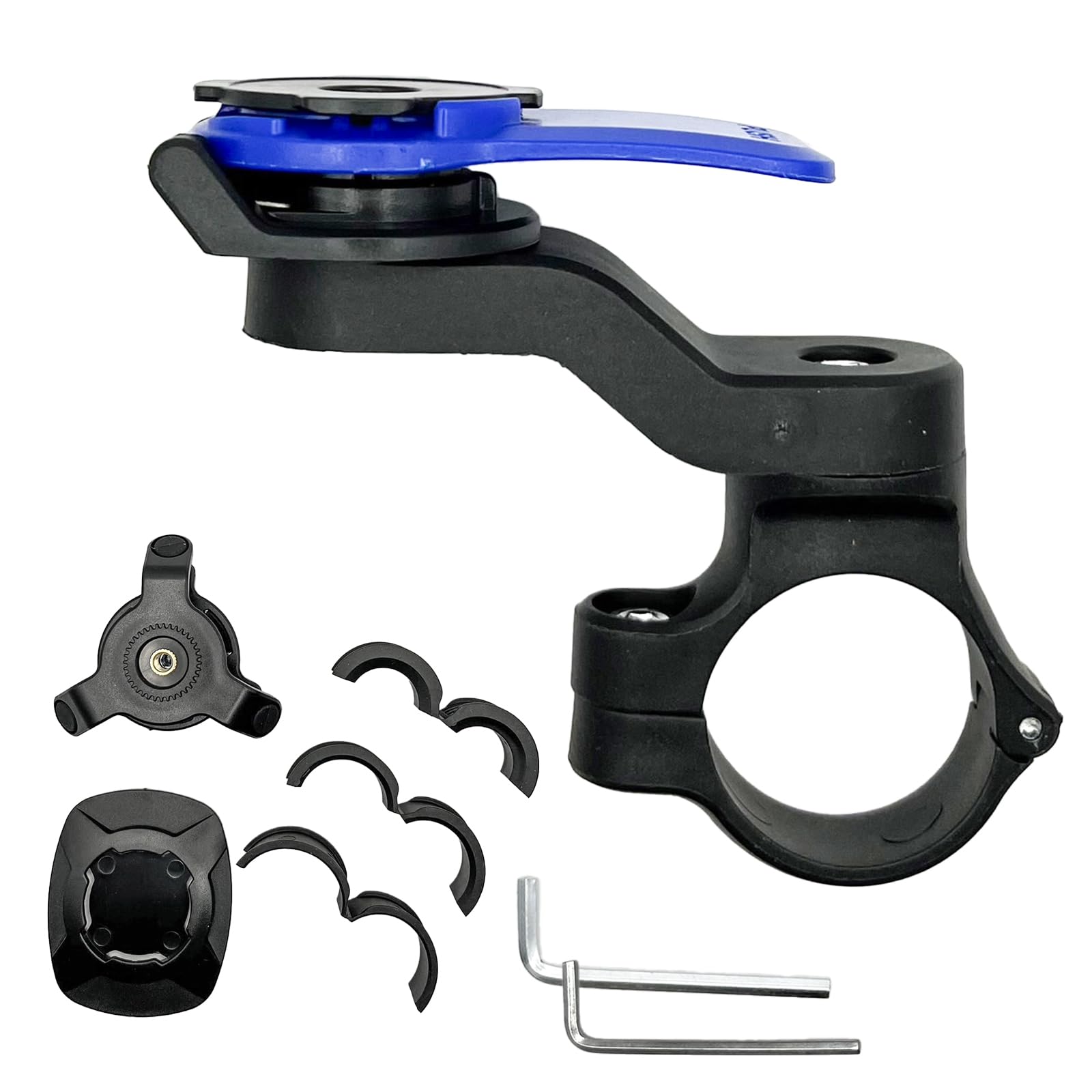 

LISPHOS Motorcycle Smartphone Compatible with Handlebar Bicycle and Motorcycle Smartphone Holder with Holder, Lock, (Blue Damper) синий