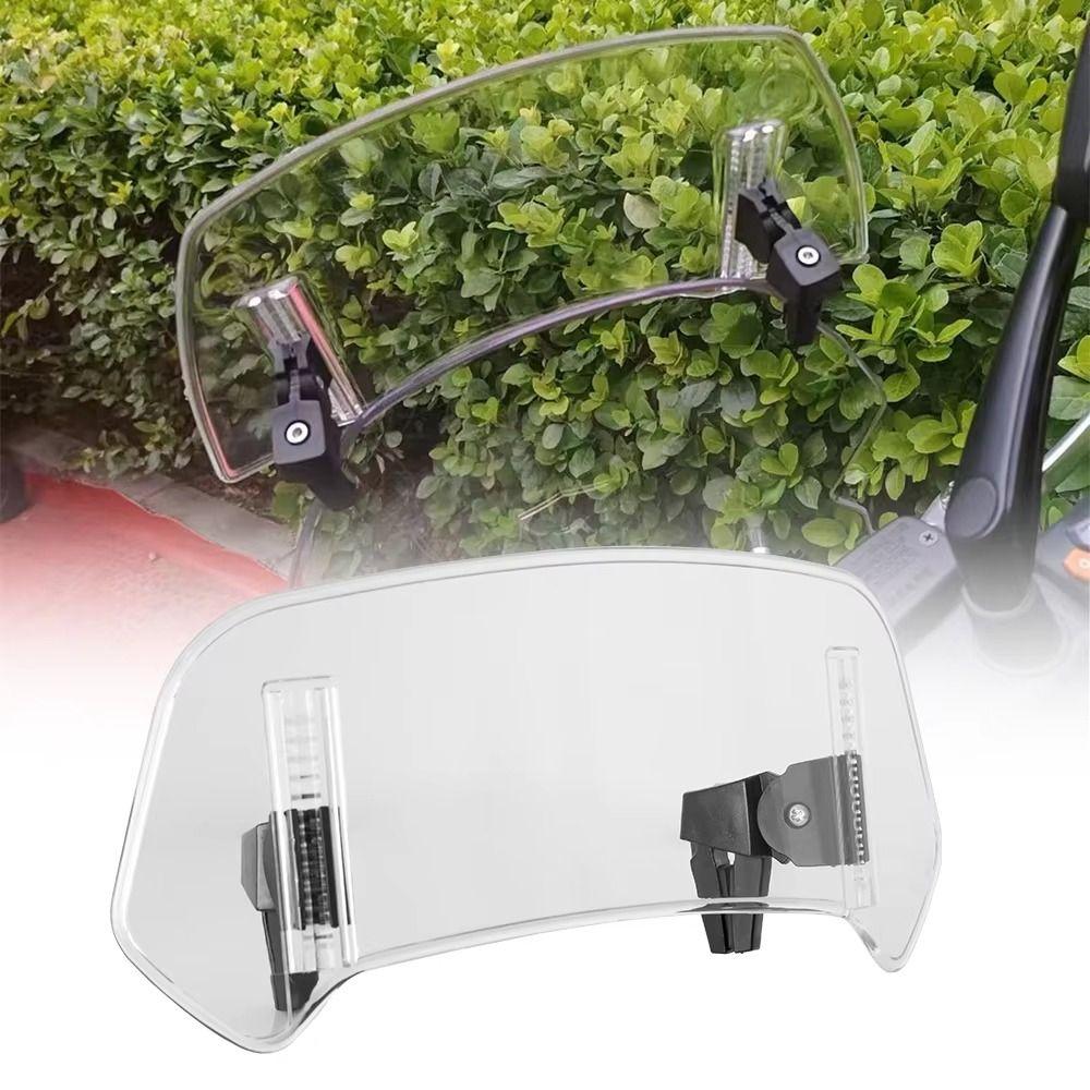 

Universal Motorcycle Windshield PC Plastic Motorcycle Wind Screen Front Vehicle Style B-Transparent