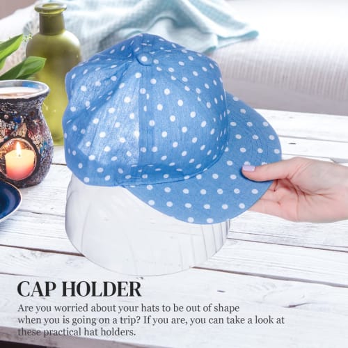 KAILIKETIY 10-Piece Clear Display Holder for Hats, Prevents Hats from Collapsing
