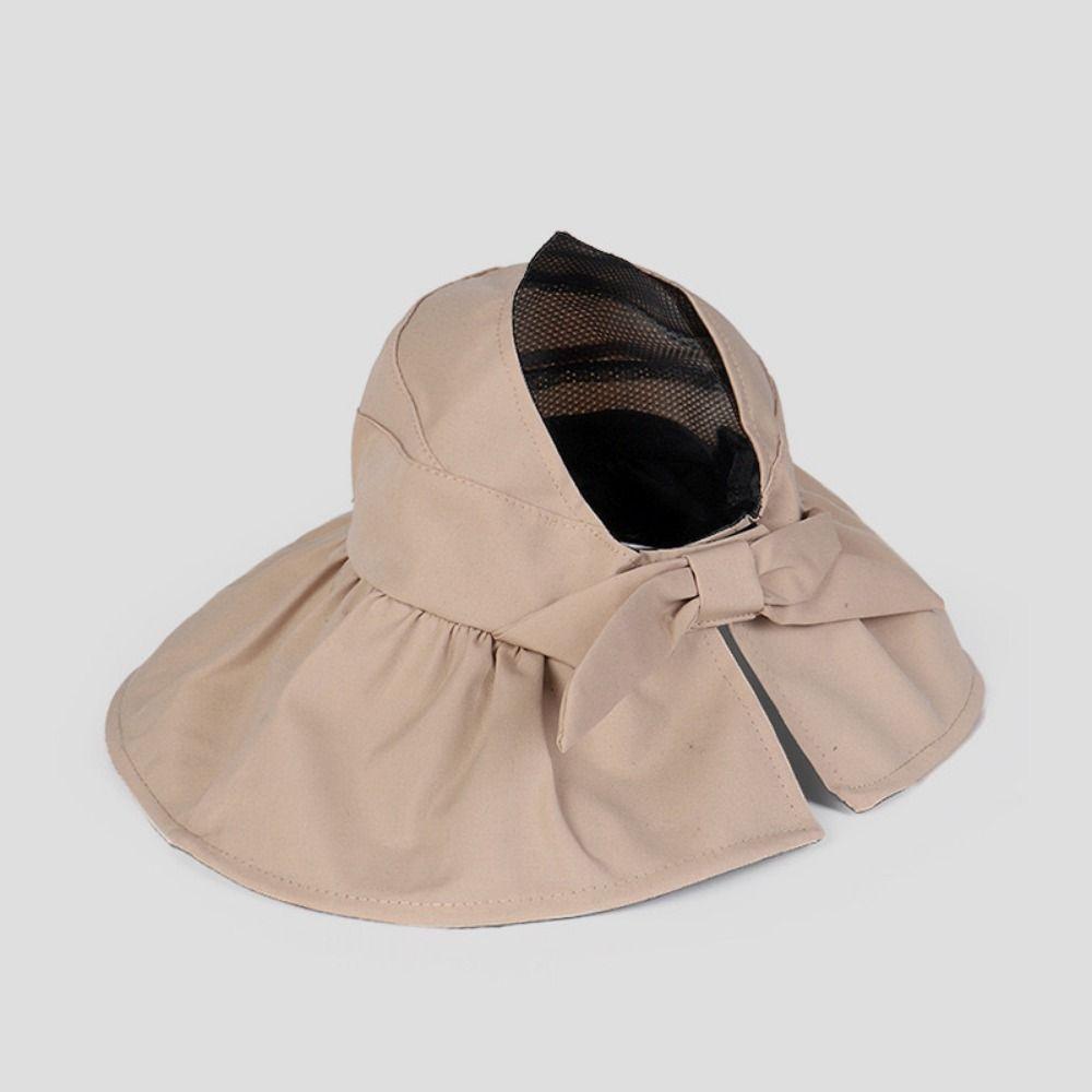 Wide Brim Sun Hat Adjustable Size Large Sun Visor Hat Comfortable Bucket Hat  Outdoor