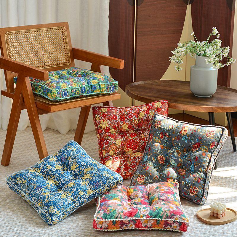 Chair Thickened Cushion Square Futon Seat Cushion Tatami Cushion Office Student Household Cushion