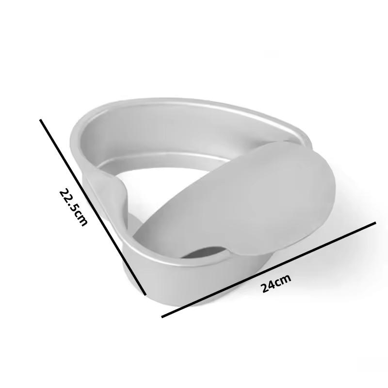 4/6/8/10 Inch Heart Shape Removable Bottom Aluminum Chiffon Cake Mold Non-Stick DIY Mousse Pastry Cake Pan Kitchen Baking Tools