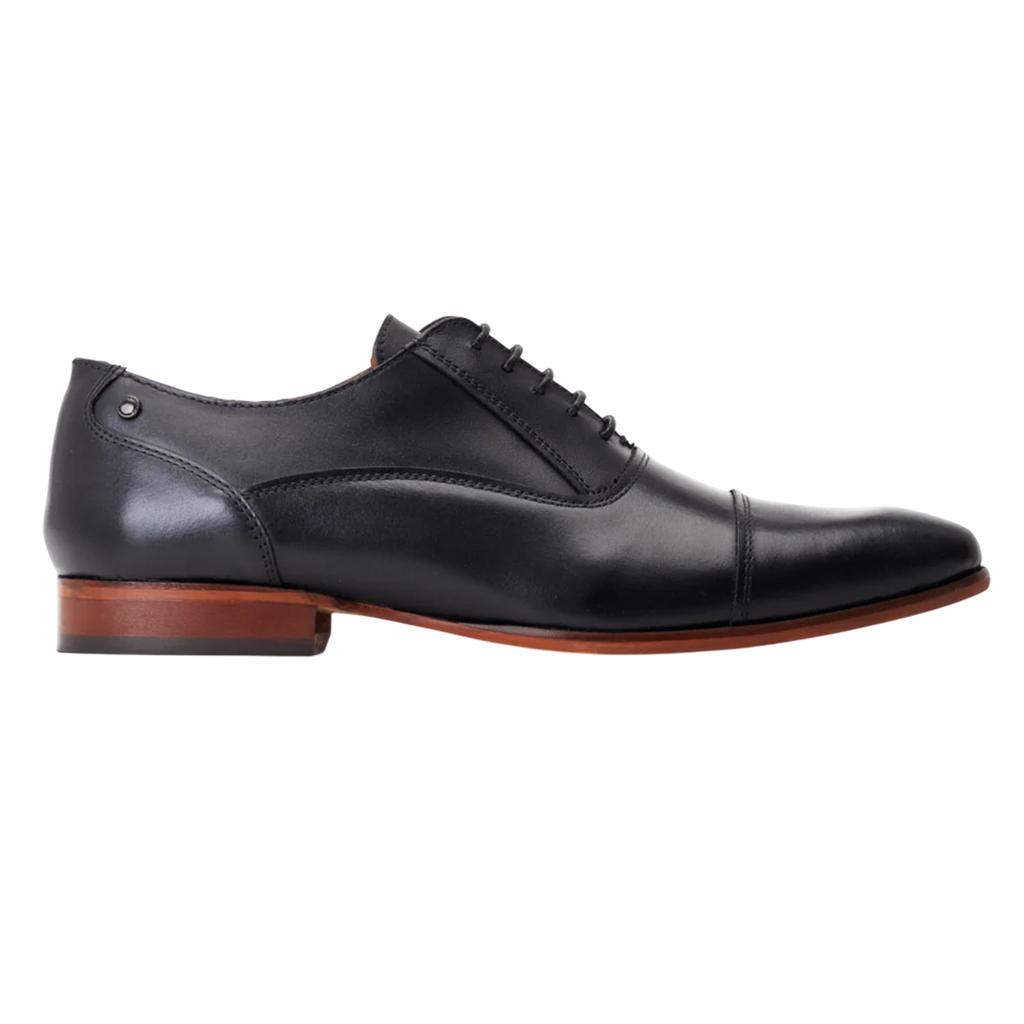 BASE LONDON Mens Angelo Leather Derby Shoes
