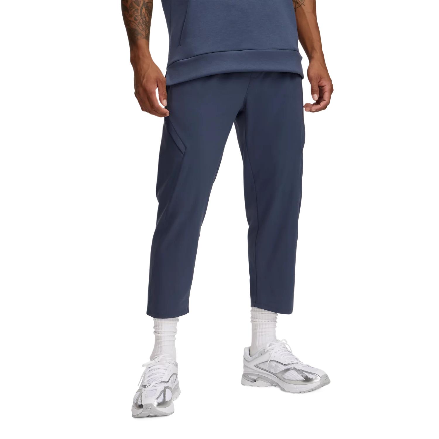 

Under Armour Meridian Comfortable Lace-Up Solid Color Seven-Point Casual Shorts Men shorts Storm-Gray 1386979-044 L