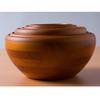 Swanson Trading Wooden Salad Light Diameter 23cm x Height Soft Salad Bowl Co., Ltd. Bowl, 2L, Brown, 10.5cm, Curve, SL-225B