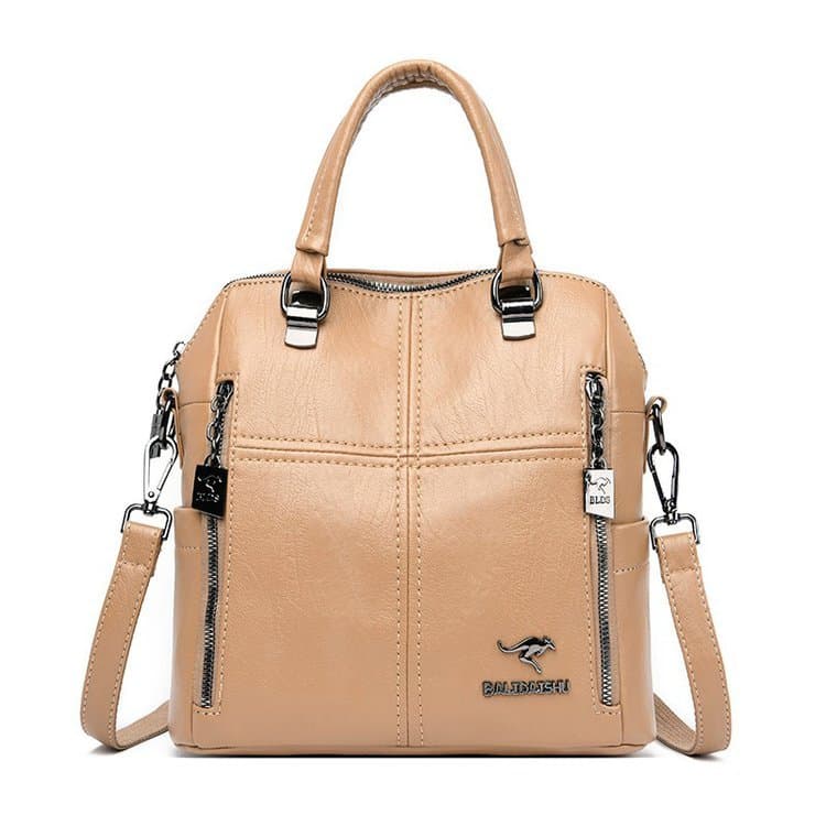 2022 New High Quality Leather Backpack Women Shoulder Bags Multifunction Travel Backpack School Bags for Girls