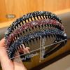 3 fashionable rhinestone headbands with teeth and anti slip hair clips suitable for Korean style hair accessories suitable for d