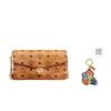 MCM Tracy Canvas mit Leder Crossbody-Taschen Medium Damen Braun Cognac MWRAAME01CO001