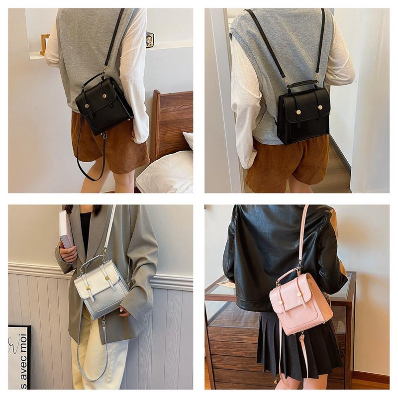 Leisure Vintage Commute Square Backpack Simple Women's Handbag Crossbody Bag Women Gift Single-shoulder Bag