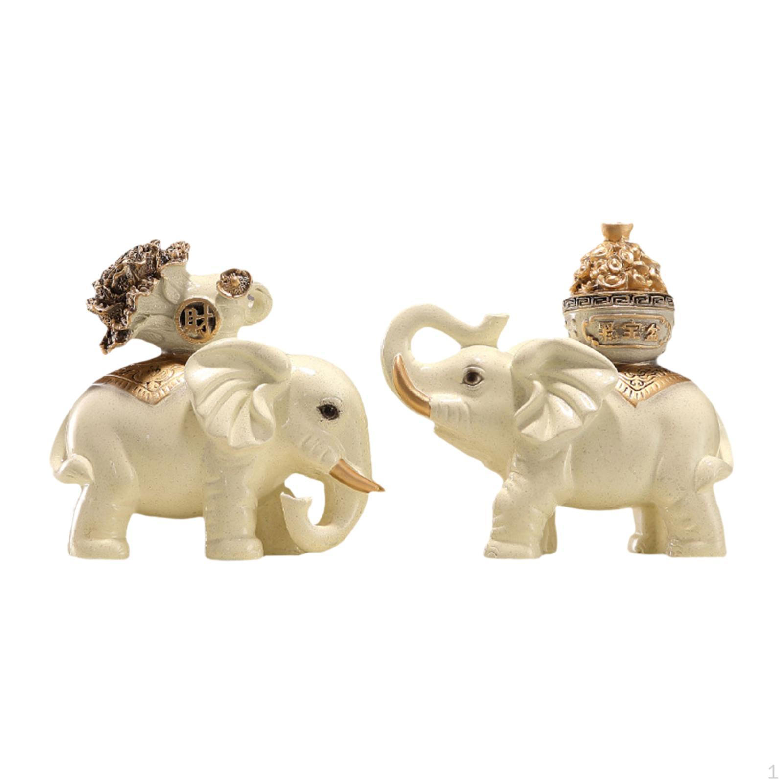 

Фигурка слона для полки или стола бежевый