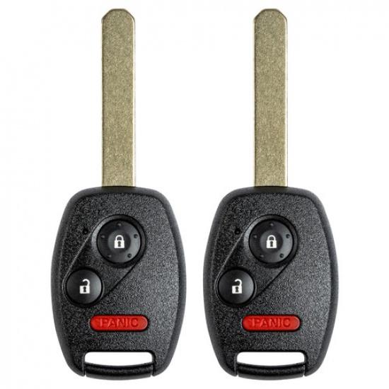 Pair Replacement For 2007 2008 Honda Fit/Ridgeline Key Fob Remote OUCG8D-380H-A
