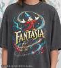 Vintage Fantasia M1ckey M0use 90s Graphic Shirt, Retro Sorcerer Magic Wizard Tee, D1sney Park Gift, Comfort Colors Style, Y2k Streetwear