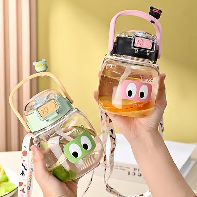 600ml Portable Plastic Straw Water Cup Sports Water Bottle High Value Outdoor Camping Drinking Tools Children's Straw Cup