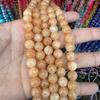 Imitation Yellow Pagoda Crystal Chalcedony Rutilated Quartz Round Beads for DIY Bracelet Necklace Jewelry