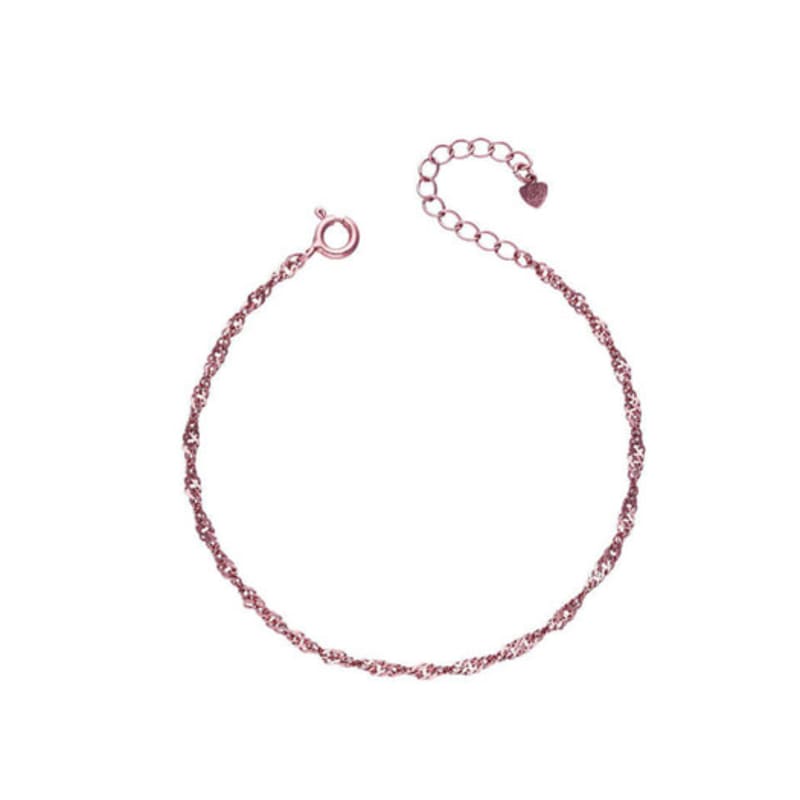 of Lavishe 925 Silver Color Coated Twist Bracelet