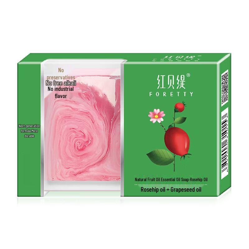 

Foretty Fruit Oil Rose Essential Oil Soap 120g