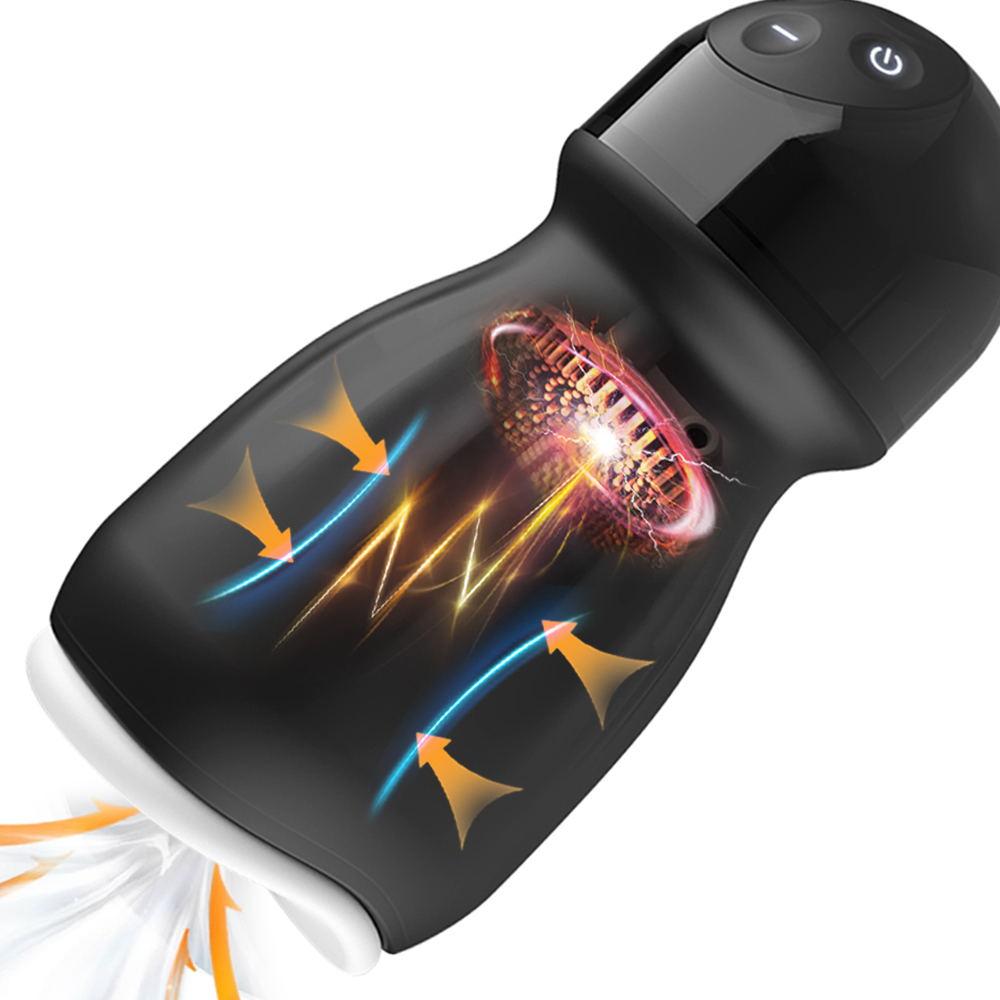 New Sucking Masturbator 10 Vibration Penis Massage Glans Stimulator Vibration Lasting Delay Endurance Training Glans Trainer Male Oral Sex Toy