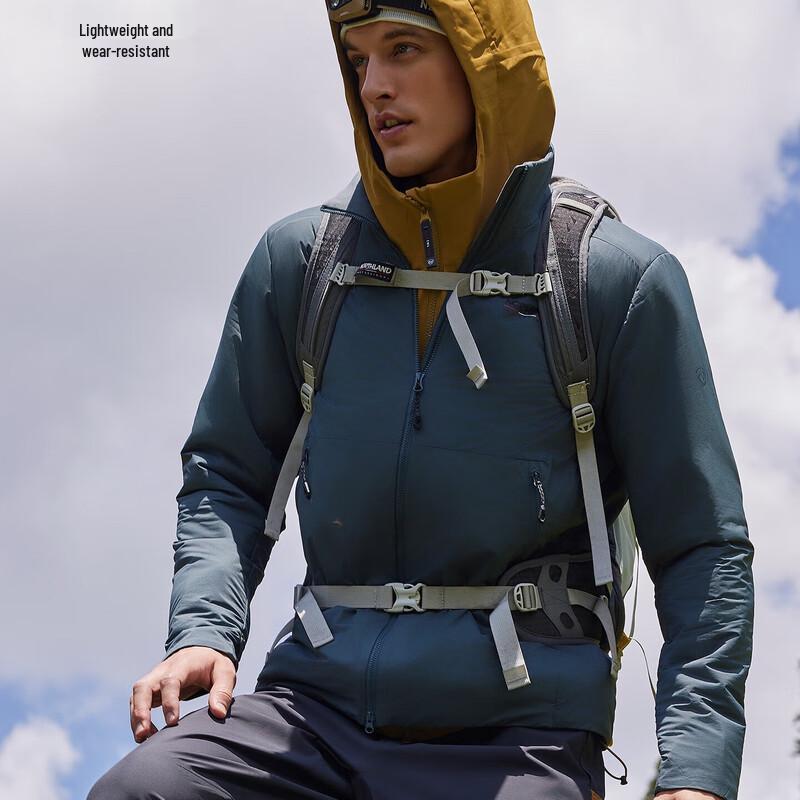 Northland Herren Graphen Outdoor Winddichte Wanderjacke mit Polsterung