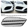 Black Front Bumper Fog Light Grille Set (1 Pair) for Mercedes-Benz E-Class Coupe W207, A207, C207, and AMG Line (2013-2016)
