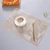 Table Mat Rectangular Hollow Placemat Resistant Mug Pad ple Tableware Decorations