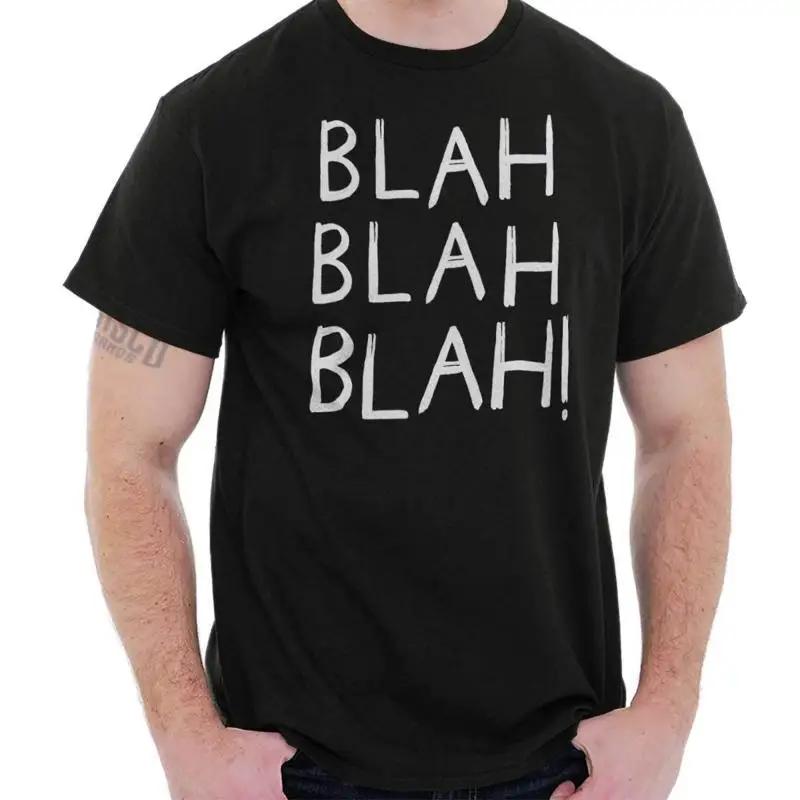 Blah Cute Talking Not Listening Attitude Unisexs Short Sleeve Crew T Shirt