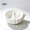 Quick Drainage Vegetable Colander Self Spinning Berry Washing Bowl, Halloween Ghost/Pumpkin Swirl 3D Spiral Snack Container Printed Fruit Rinser