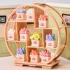 Miniature Potted Flower Mini Resin Artificial Bonsai Dollhouse Accessory Tiny Fairy Garden Ornaments for DIY Crafts