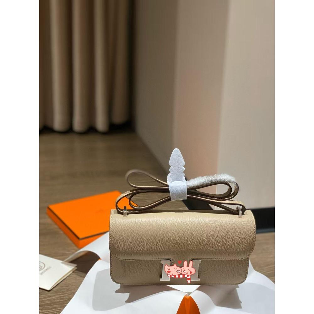 Ep Palmprint Top Layer Cowhide Horizontal Plate Light Luxury Style Single-shoulder Crossbody Women's Bag