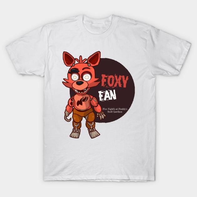 Unisex Fashion TShirt Five Nights At Freddys Foxy Fan Print TShirt Plus Size S-5XL T-Shirt 100%Cotton Tops O Neck Short Sleeve Tees