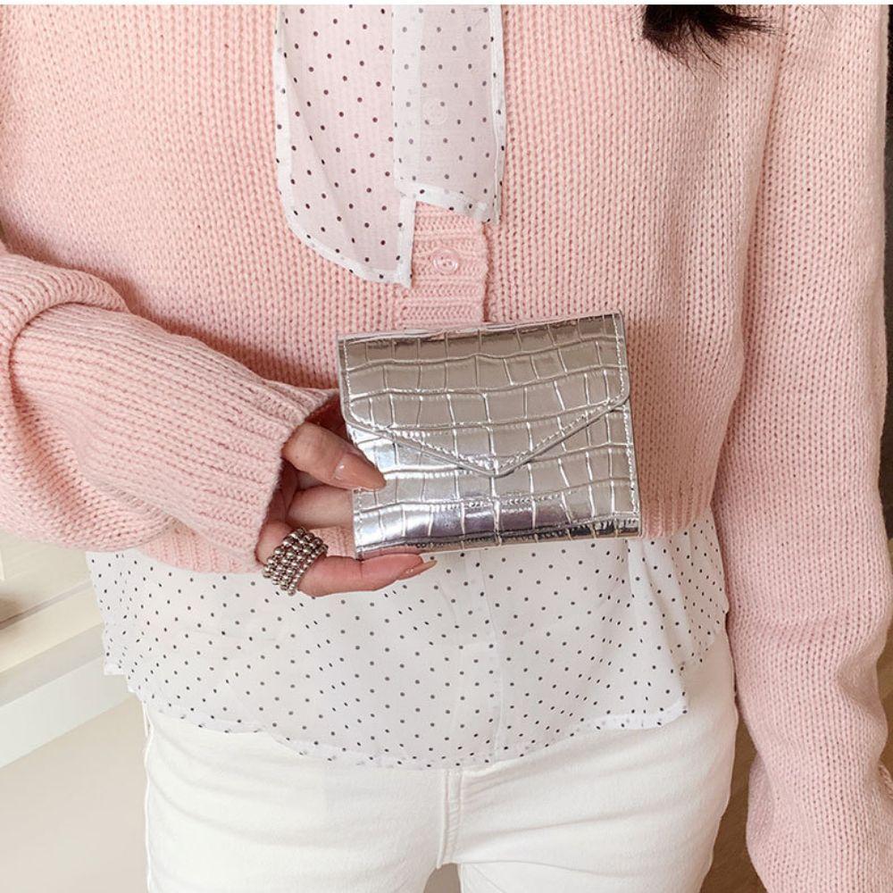 Ultra-thin Laser Women's Wallet Large Capacity Multi-card Slot Card Holder PU Leather Portable Photocard Bag Outdoor