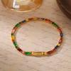 Retro Personalisiertes Licht Luxus Farbe Zirkon Armband Ins Damen Vielseitig High-End Sinn Schlicht Nische Temperament Halskette
