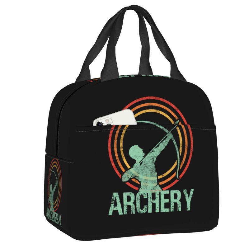 Dartscheibe Isolierte Lunchtaschen für Damen Pfeil Bogenschießen Ziel Dartscheibe Tragbarer Kühler Thermische Lebensmittel-Lunchbox Schule