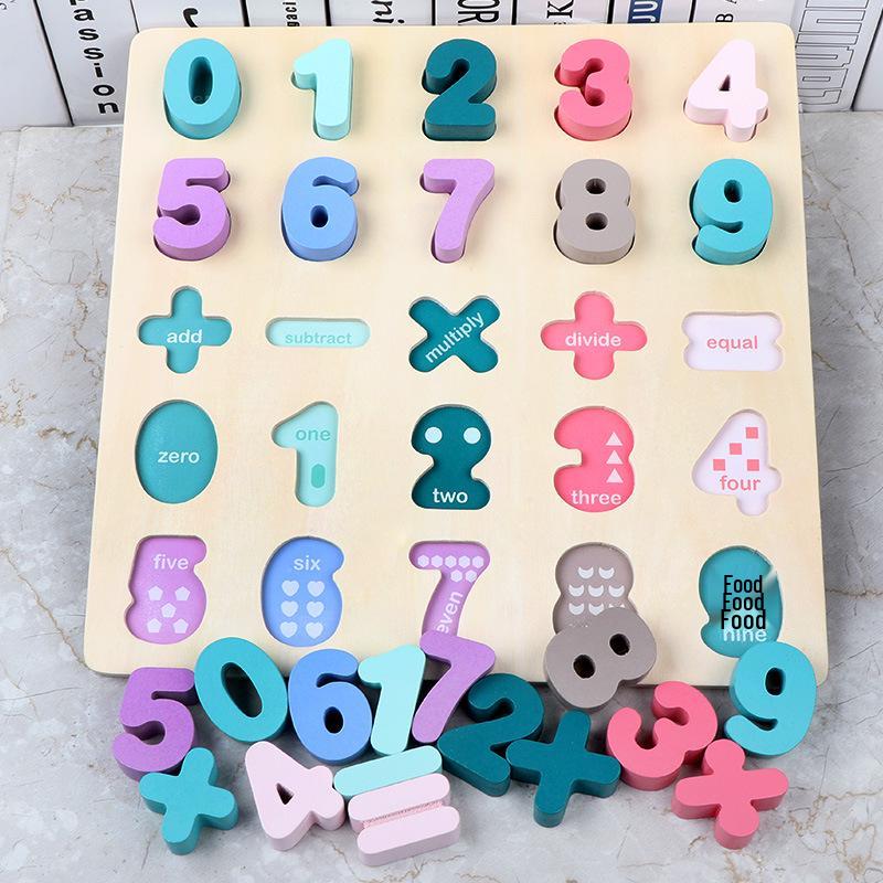 3D Деревянный Пазл Алфавит для Детской Грамотности и Когнитивного Развития