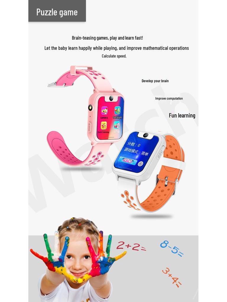 Auf Lager: Neues S6 Kinder-Smart-Armband mit Touchscreen, Kamera, Taschenlampe und Telefonortung