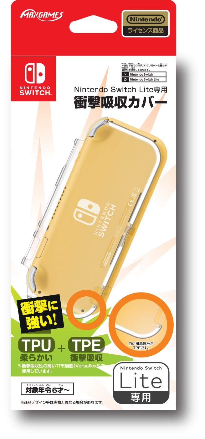 

Лицензированный амортизирующий чехол для Nintendo Switch прозрачный [продукт Nintendo] Lite,