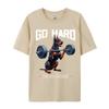 Go Hard Or Go Home Doberunisexn Dog Weightlifting Fitness Gym Casual Unisex Tshirt Wholesale Unique Cotton Unisex Tops Tees
