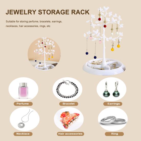 Earrings Display Stand Tree Shape Jewelry Storage Nordic Style Rings Hairpins Necklace Storage Organizer Home Decor Supplies